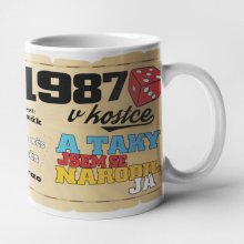 Hrnek - 1987 v kostce pro muže