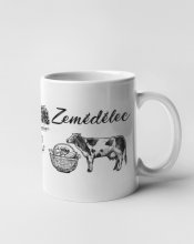 Hrnek - Zemědělec černobílý