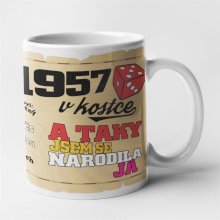Hrnek - 1957 v kostce pro ženu Hrnek - 1957 v kostce pro ženu