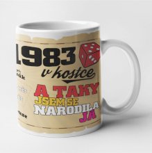 Hrnek - 1983 v kostce pro ženu