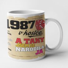 Hrnek - 1987 v kostce pro ženu