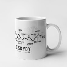 Hrnek - profil kopců - Beskydy