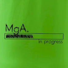 In progress titul MgA.  magistr / magistra umění