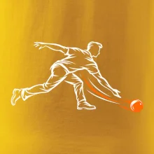 Bowling dynamická silueta hráče
