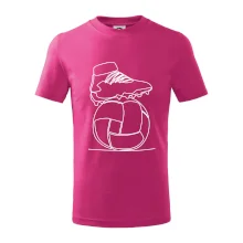 Fotbalový míč kopačka jedním tahem