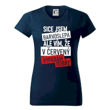 Sice jsem barvoslepá, ale vím, že v červené vypadám dobře