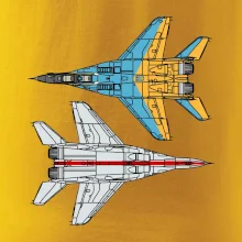 Mig 29 Fulcrum ze spoda a ze zhora