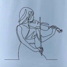 Houslistka jedním tahem