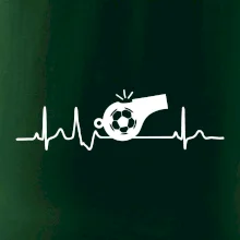 EKG fotbal rozhodčí a píšťalka