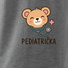 Pediatrička - minimalistický medvídek s křížkem
