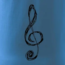 Houslový klíč kreslený