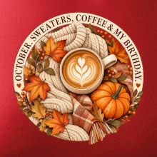 October sweaters coffee my birthday podzimní káva a svetr