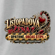 Listopadová žena pozor občas štípe