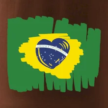 Brazílie vlajka srdce