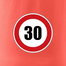 Dopravní značka - omezení rychlosti 30