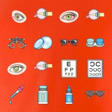 Oční lékař ikony