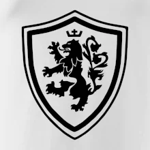 Český lev erb na prsu a na zádech