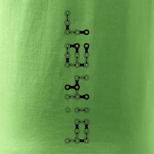 Biker nápis na výšku řetěz