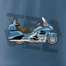 Cestovní motorka Amerika modrá