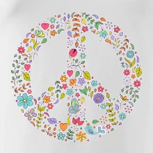 Peace symbol lístečky