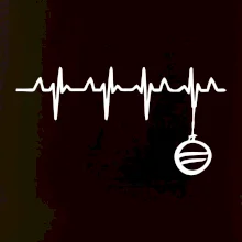 EKG Vánoční ozdoba