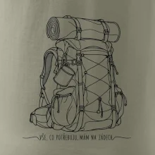 Vše co potřebuju mám na zádech