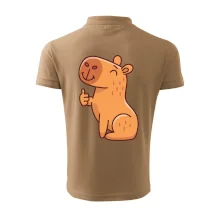 Kapybara s palcem nahoru