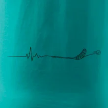 Florbalové EKG s florbalkou a míčkem