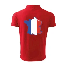 Francouzská vlajka mapa obrys