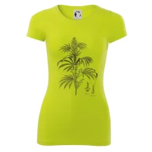 Konopí kytka černobílá