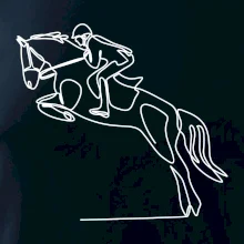 Jízda na koni jedním tahem