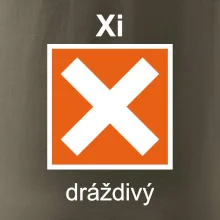 Xi Dráždivý - Výstražná tabulka na tričku