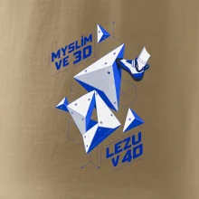 Bouldering myslím ve 3d lezu v 4d
