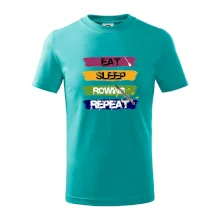 Eat sleep rowing repeat barevné