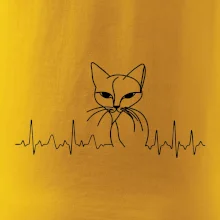 EKG křivka kočka