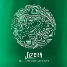 Jizera - vrstevnice v kruhu