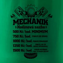 Mechanik - hodinová sazba