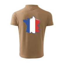 Francouzská vlajka mapa obrys