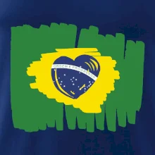 Brazílie vlajka srdce