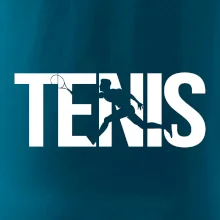 Tenis nápis silueta