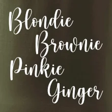 Párové mikiny - Nejlepší kámošky - barva vlasů (Velký nápis a vaše jména na rukávu)