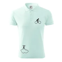 Mapa ČR + kolo na prsu