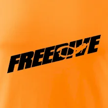 Freedive - nápis s potápěčem