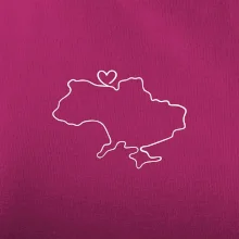 Mapa Ukrajiny - srdce