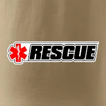 Záchranář rescue kříž červený Záchranář rescue kříž červený