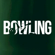 Bowling nápis kuželky
