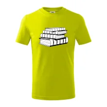 Knihy černobílé na sobě