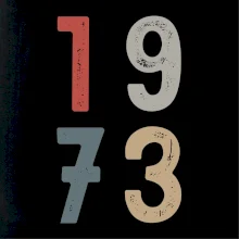 Vintage číslice 1973