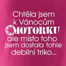 Chtěla jsem dostat motorku - Vánoce