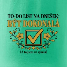 To-Do list na dnešek Být dokonalá